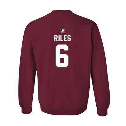 FSU - NCAA Football : Desirrio Riles - Sports Shersey Crewneck Sweatshirt-1