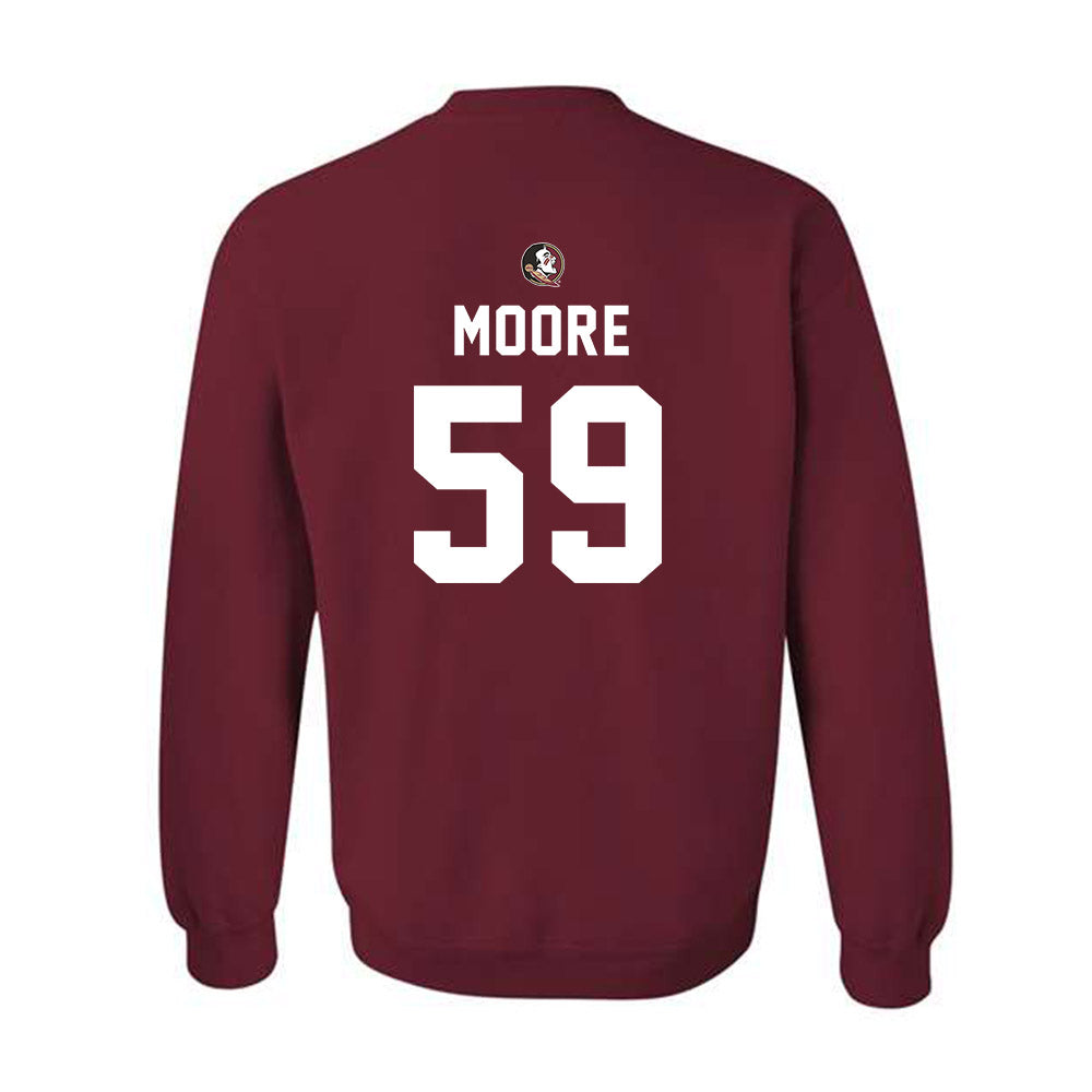 FSU - NCAA Football : Steven Moore - Sports Shersey Crewneck Sweatshirt-1