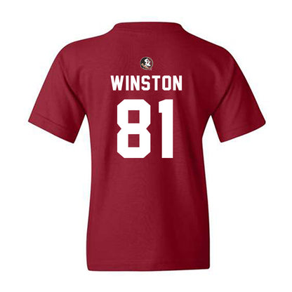 FSU - NCAA Football : Jonah Winston - Sports Shersey Youth T-Shirt-1