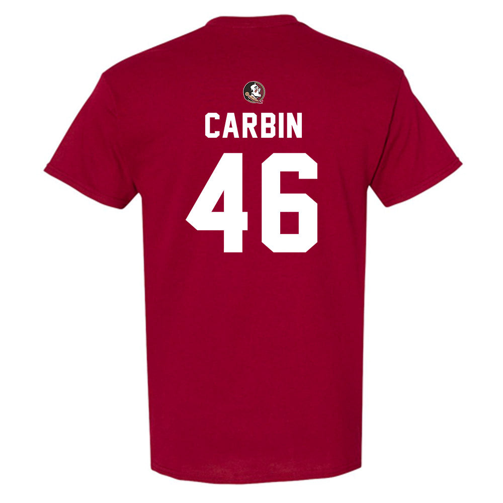 FSU - NCAA Football : Chris Carbin - Sports Shersey T-Shirt-1