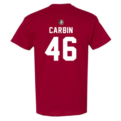 FSU - NCAA Football : Chris Carbin - Sports Shersey T-Shirt-1