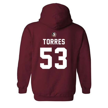 FSU - NCAA Football : Brandon Torres - Sports Shersey Hooded Sweatshirt-1