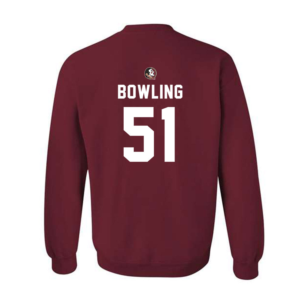 FSU - NCAA Football : Paul Bowling - Sports Shersey Crewneck Sweatshirt-1
