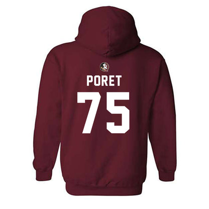 FSU - NCAA Football : Sean Poret - Sports Shersey Hooded Sweatshirt-1
