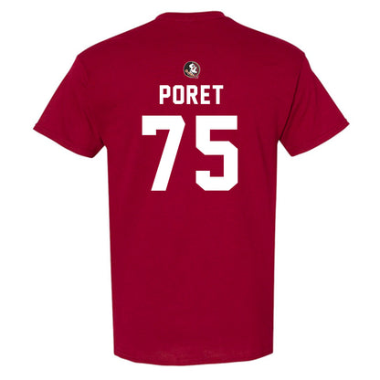 FSU - NCAA Football : Sean Poret - Sports Shersey T-Shirt-1