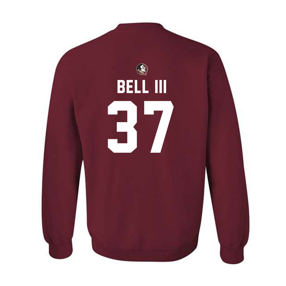 FSU - NCAA Football : Tre Bell III - Sports Shersey Crewneck Sweatshirt-1
