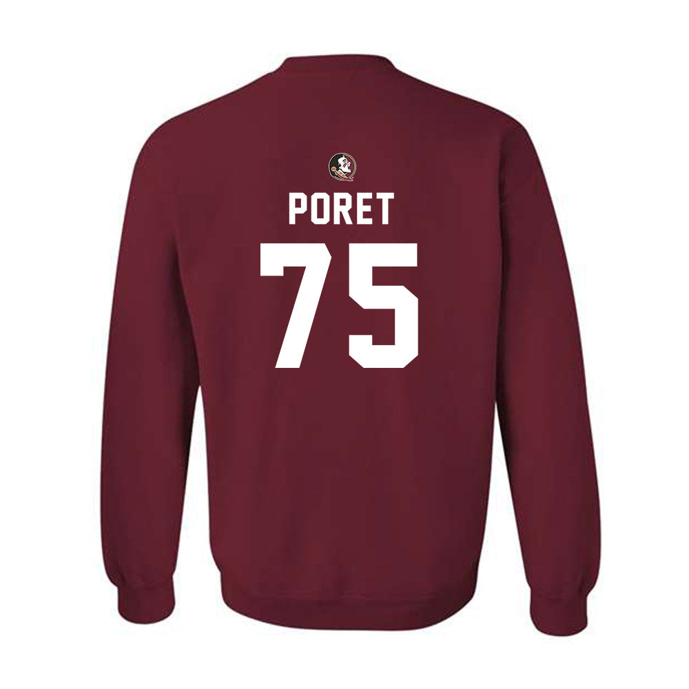 FSU - NCAA Football : Sean Poret - Sports Shersey Crewneck Sweatshirt-1