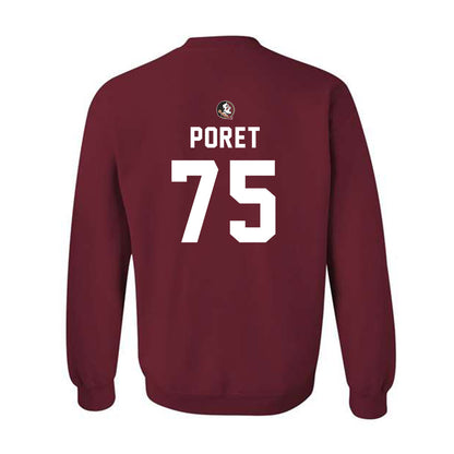FSU - NCAA Football : Sean Poret - Sports Shersey Crewneck Sweatshirt-1