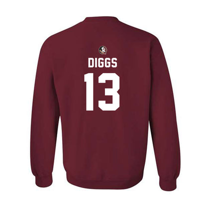 FSU - NCAA Football : Deamontae Diggs - Sports Shersey Crewneck Sweatshirt-1