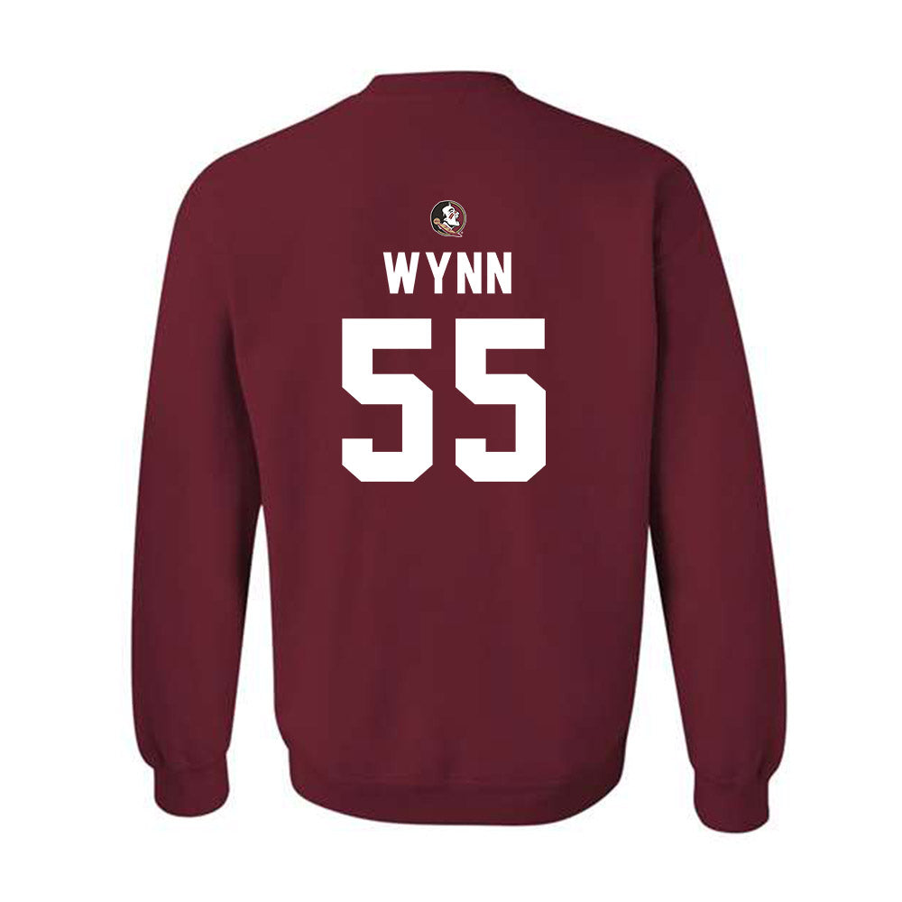 FSU - NCAA Football : Kevin Wynn - Sports Shersey Crewneck Sweatshirt-1