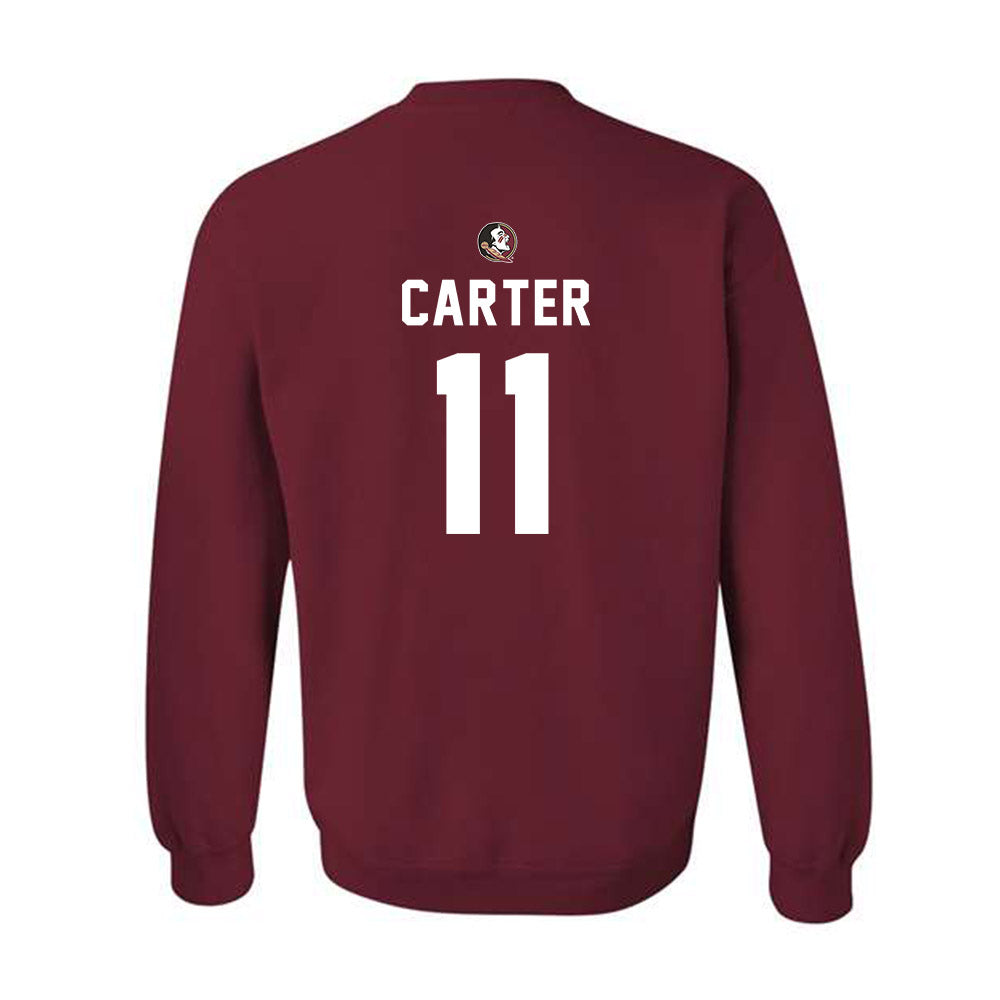 FSU - NCAA Football : Devin Carter - Sports Shersey Crewneck Sweatshirt-1