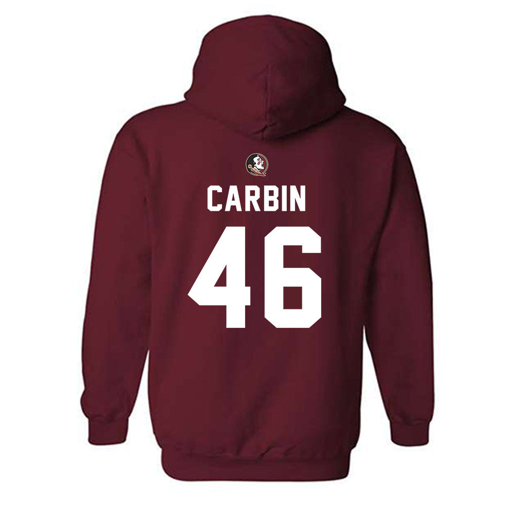 FSU - NCAA Football : Chris Carbin - Sports Shersey Hooded Sweatshirt-1