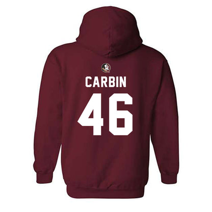 FSU - NCAA Football : Chris Carbin - Sports Shersey Hooded Sweatshirt-1