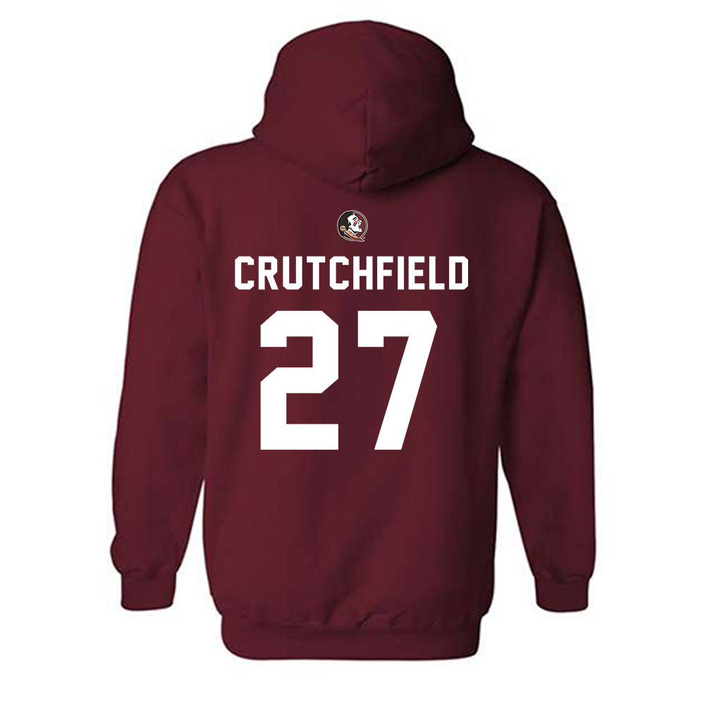 FSU - NCAA Football : Jordan Crutchfield - Sports Shersey Hooded Sweatshirt-1