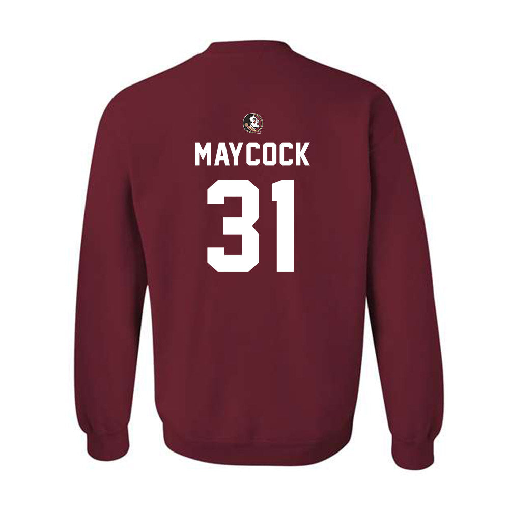 FSU - NCAA Football : Karon Maycock - Sports Shersey Crewneck Sweatshirt-1