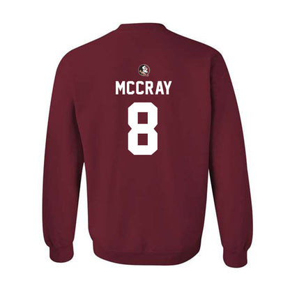 FSU - NCAA Football : Deante McCray - Sports Shersey Crewneck Sweatshirt-1