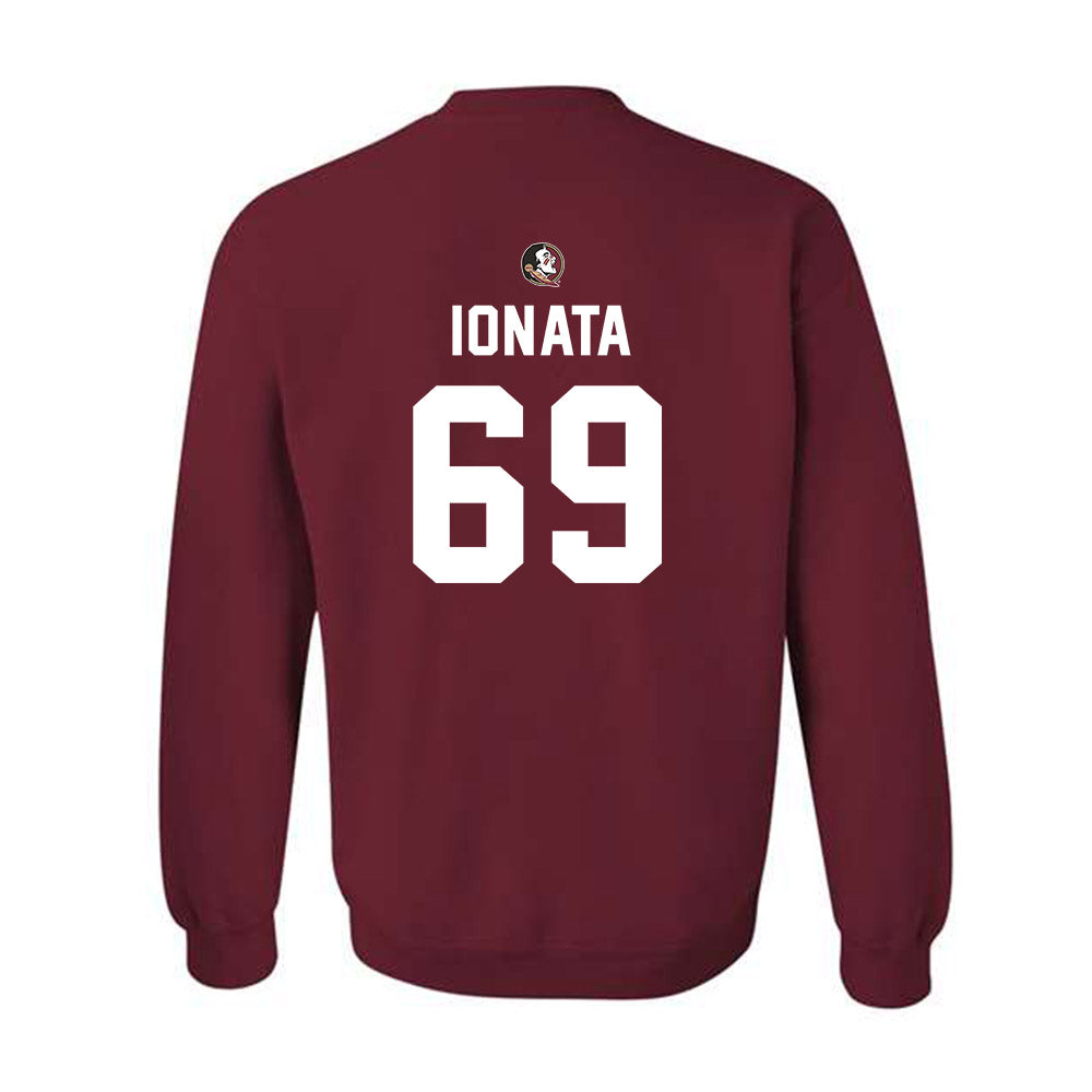 FSU - NCAA Football : Mike Ionata - Sports Shersey Crewneck Sweatshirt-1
