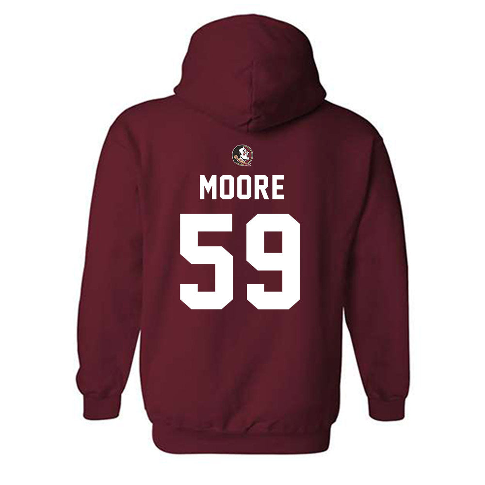 FSU - NCAA Football : Steven Moore - Sports Shersey Hooded Sweatshirt-1