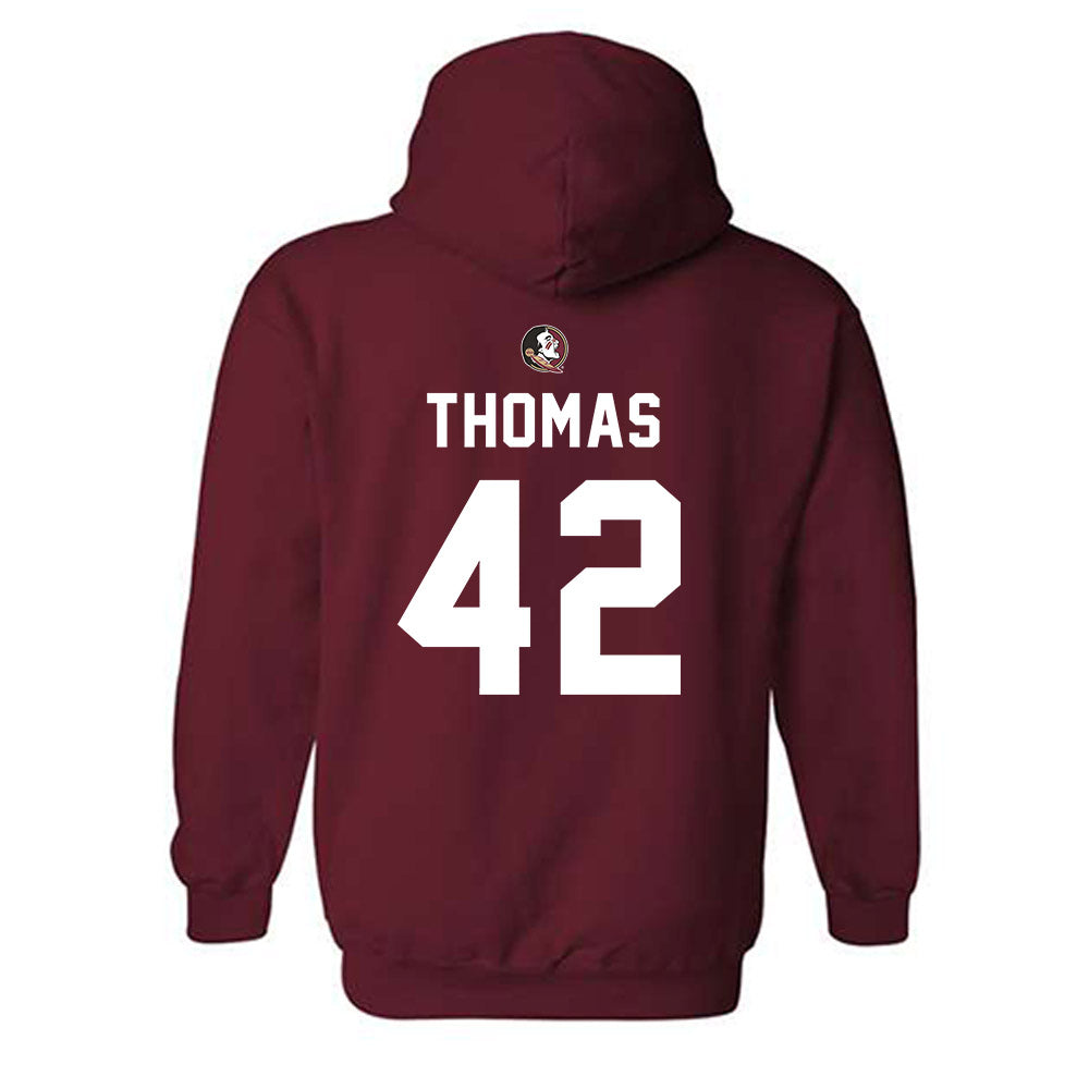 FSU - NCAA Football : Chris Thomas - Sports Shersey Hooded Sweatshirt-1