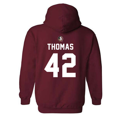 FSU - NCAA Football : Chris Thomas - Sports Shersey Hooded Sweatshirt-1
