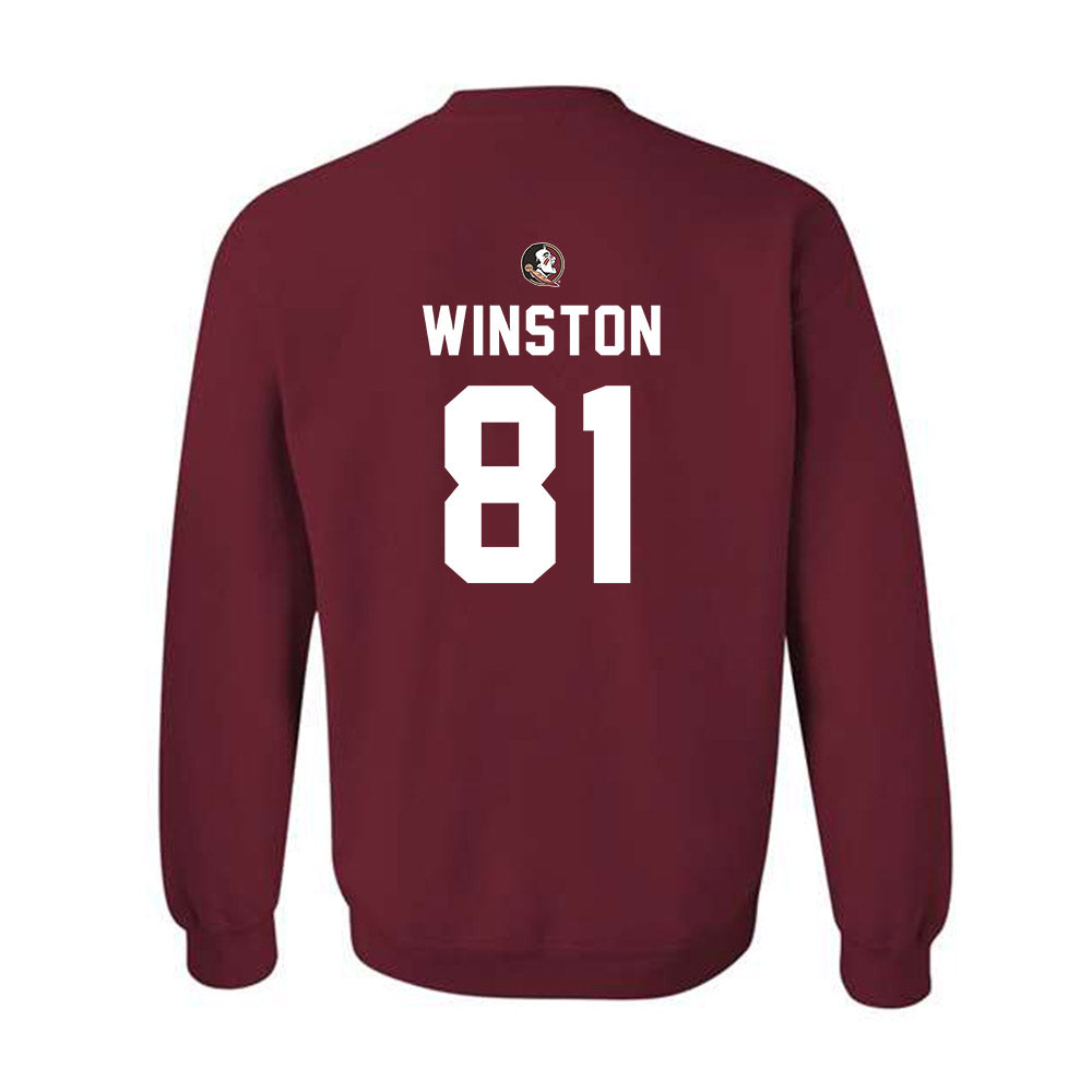 FSU - NCAA Football : Jonah Winston - Sports Shersey Crewneck Sweatshirt-1