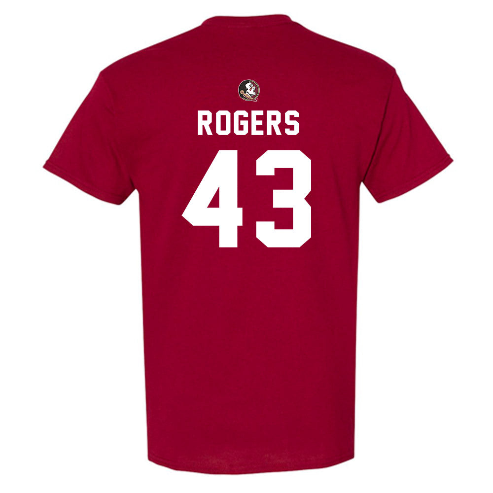 FSU - NCAA Football : Trent Rogers - Sports Shersey T-Shirt-1