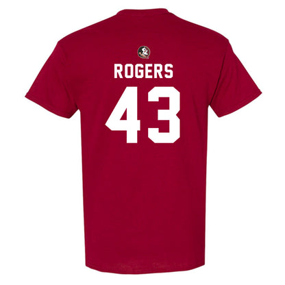 FSU - NCAA Football : Trent Rogers - Sports Shersey T-Shirt-1