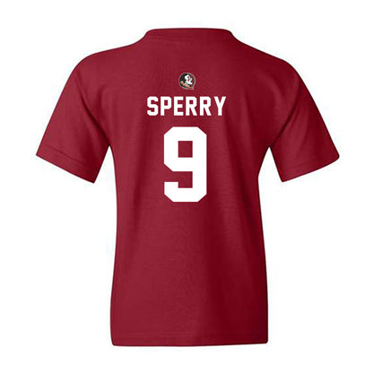 FSU - NCAA Football : Kevin Sperry - Sports Shersey Youth T-Shirt-1