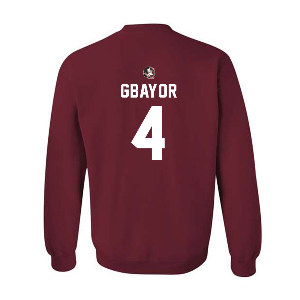 FSU - NCAA Football : Mikai Gbayor - Sports Shersey Crewneck Sweatshirt-1