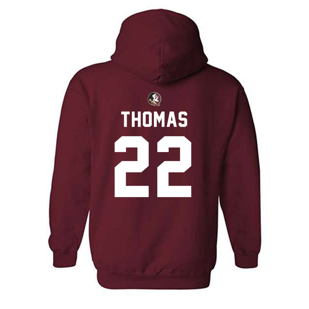FSU - NCAA Football : Zae Thomas - Sports Shersey Hooded Sweatshirt-1