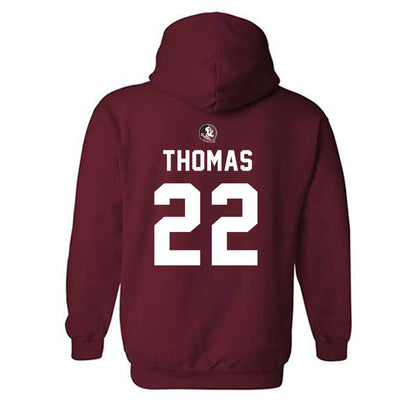 FSU - NCAA Football : Zae Thomas - Sports Shersey Hooded Sweatshirt-1