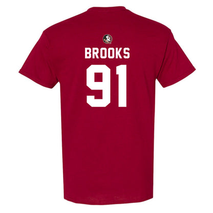 FSU - NCAA Football : Cam Brooks - Sports Shersey T-Shirt-1