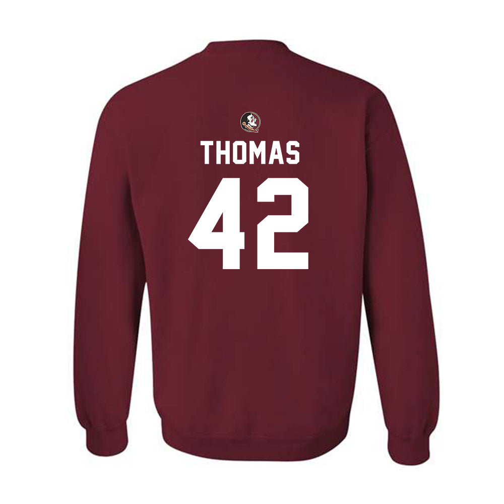 FSU - NCAA Football : Chris Thomas - Sports Shersey Crewneck Sweatshirt-1