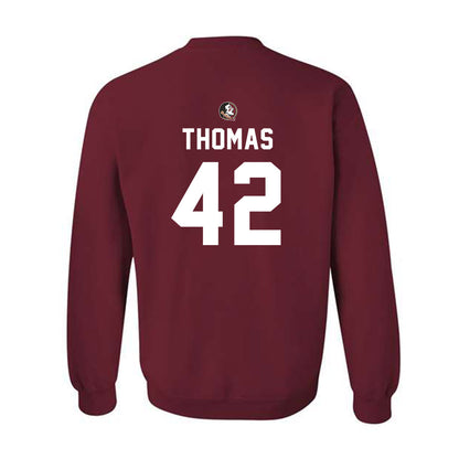 FSU - NCAA Football : Chris Thomas - Sports Shersey Crewneck Sweatshirt-1