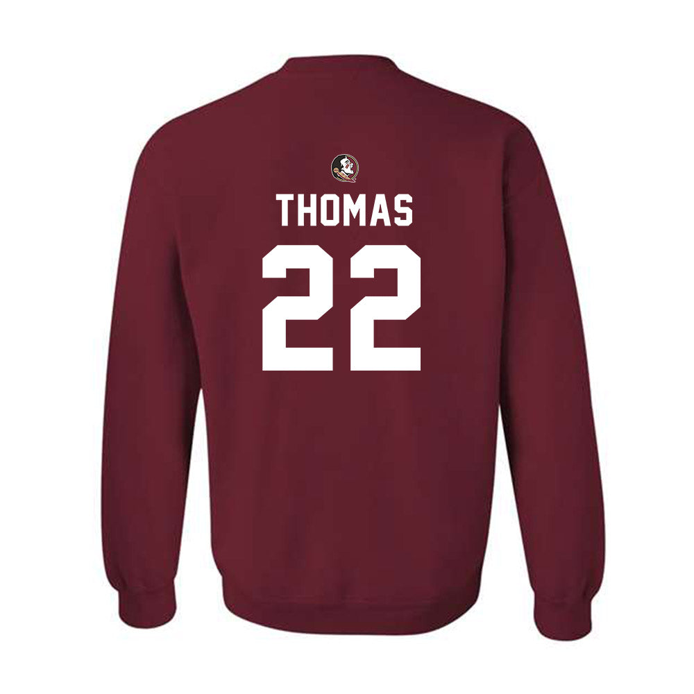 FSU - NCAA Football : Zae Thomas - Sports Shersey Crewneck Sweatshirt-1