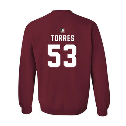 FSU - NCAA Football : Brandon Torres - Sports Shersey Crewneck Sweatshirt-1