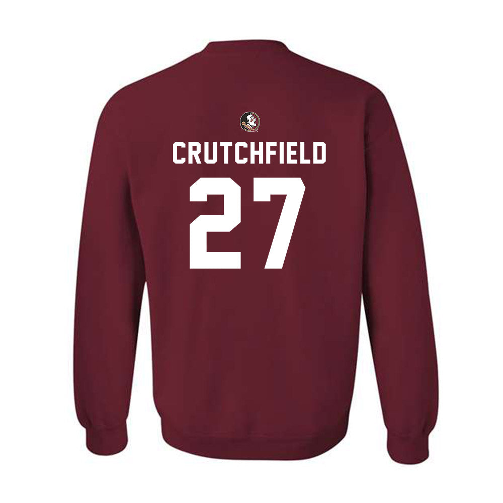 FSU - NCAA Football : Jordan Crutchfield - Sports Shersey Crewneck Sweatshirt-1