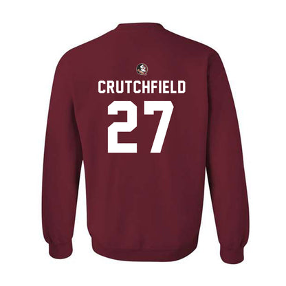 FSU - NCAA Football : Jordan Crutchfield - Sports Shersey Crewneck Sweatshirt-1