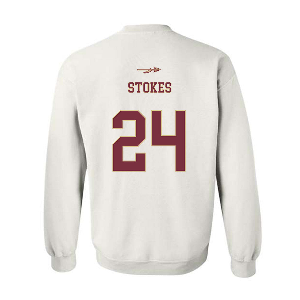 FSU - NCAA Baseball : Cole Stokes - Sports Shersey Crewneck Sweatshirt-1