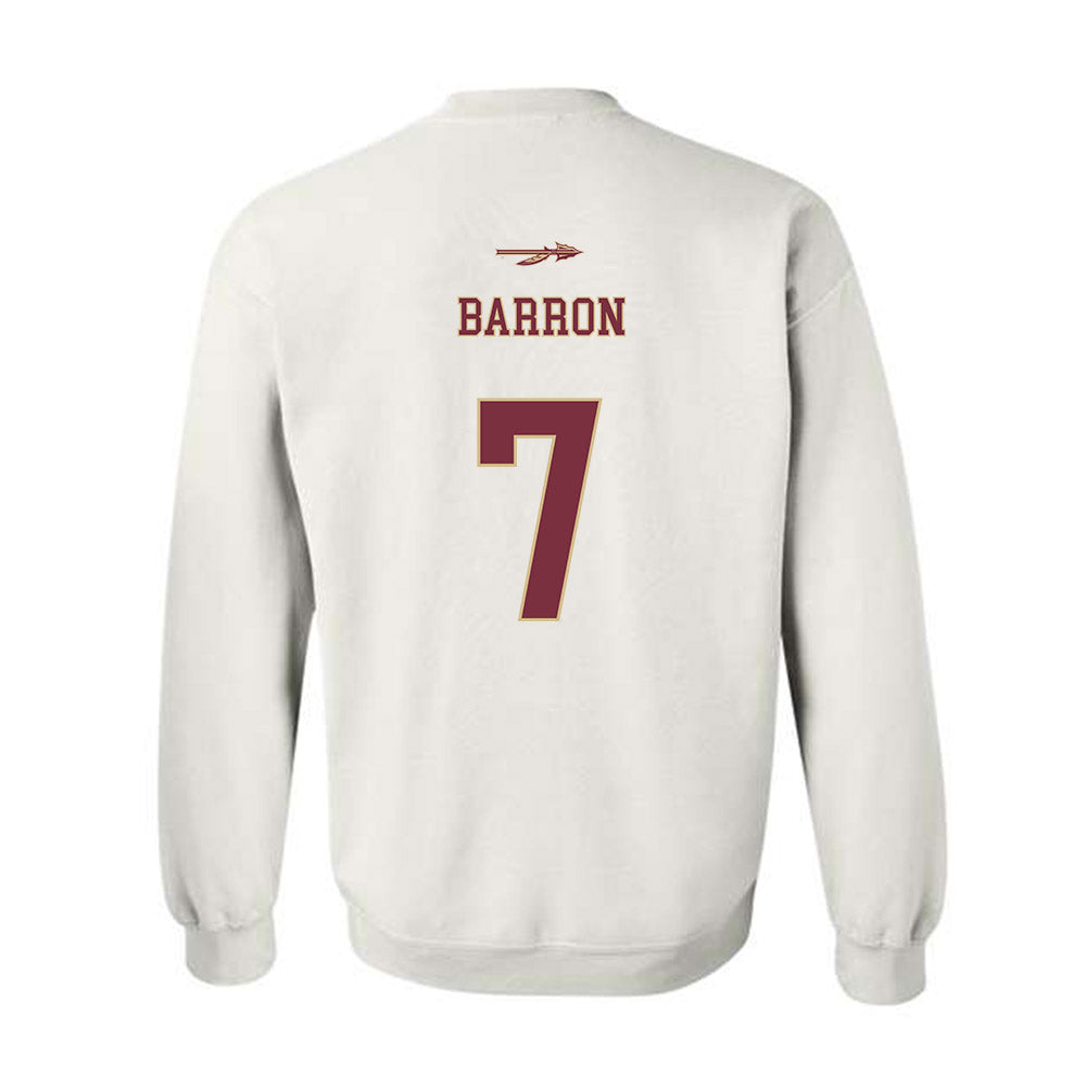 FSU - NCAA Baseball : Nick Barron - Sports Shersey Crewneck Sweatshirt-1