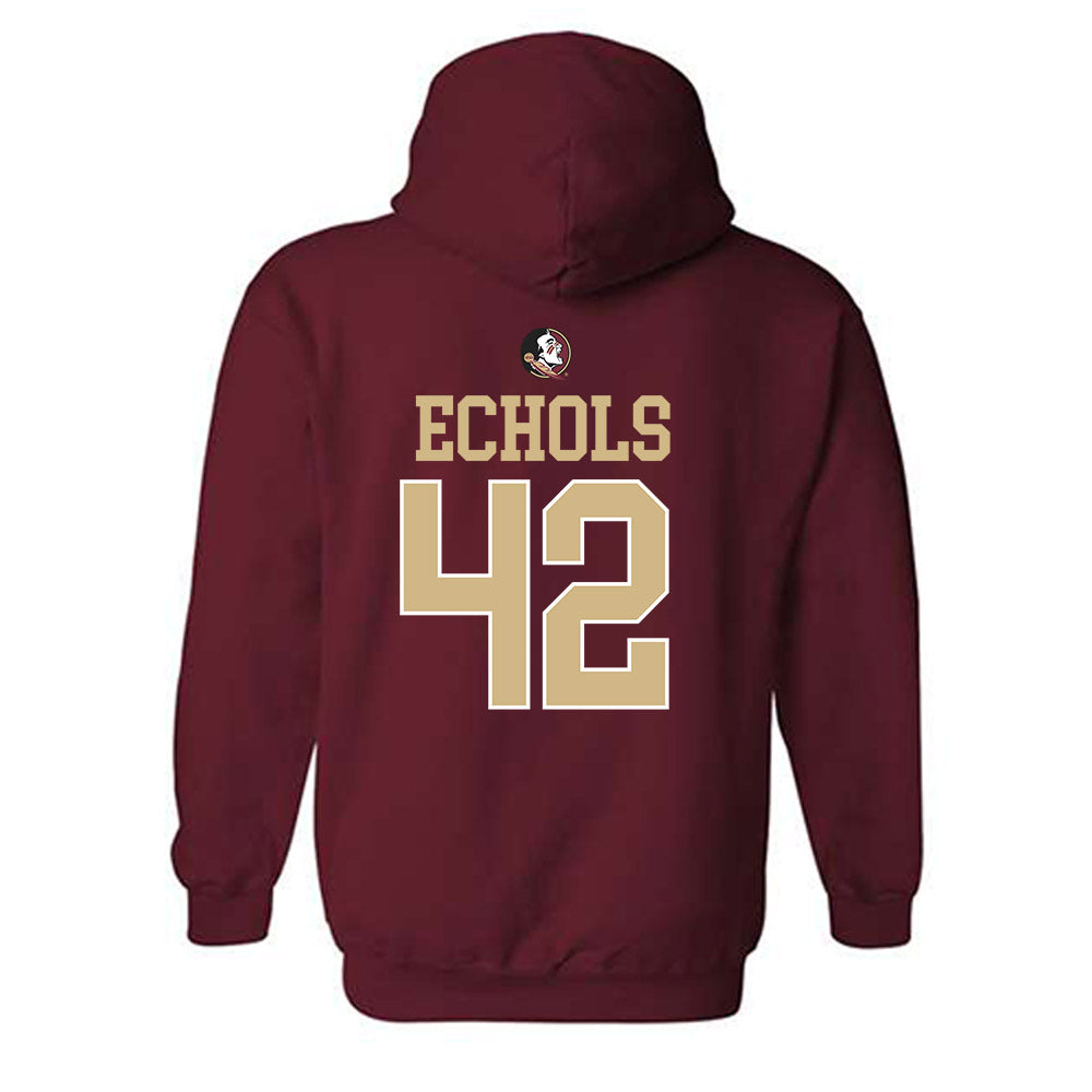 FSU - NCAA Baseball : Jake Echols - Sports Shersey Hooded Sweatshirt-1