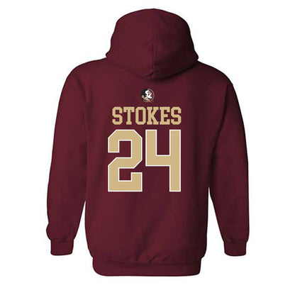 FSU - NCAA Baseball : Cole Stokes - Sports Shersey Hooded Sweatshirt-1