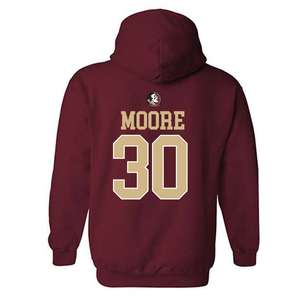 FSU - NCAA Baseball : Bryson Moore - Sports Shersey Hooded Sweatshirt-1