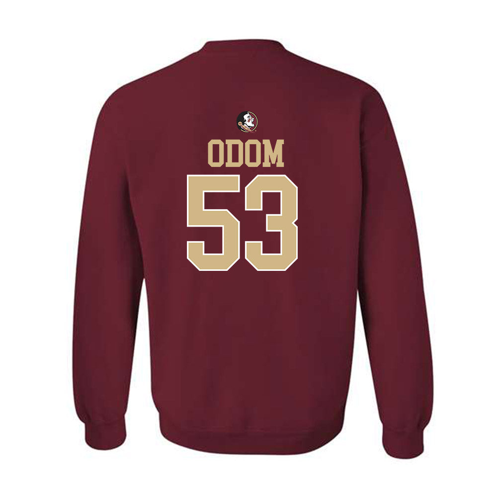 FSU - NCAA Baseball : Cam Odom - Sports Shersey Crewneck Sweatshirt-1