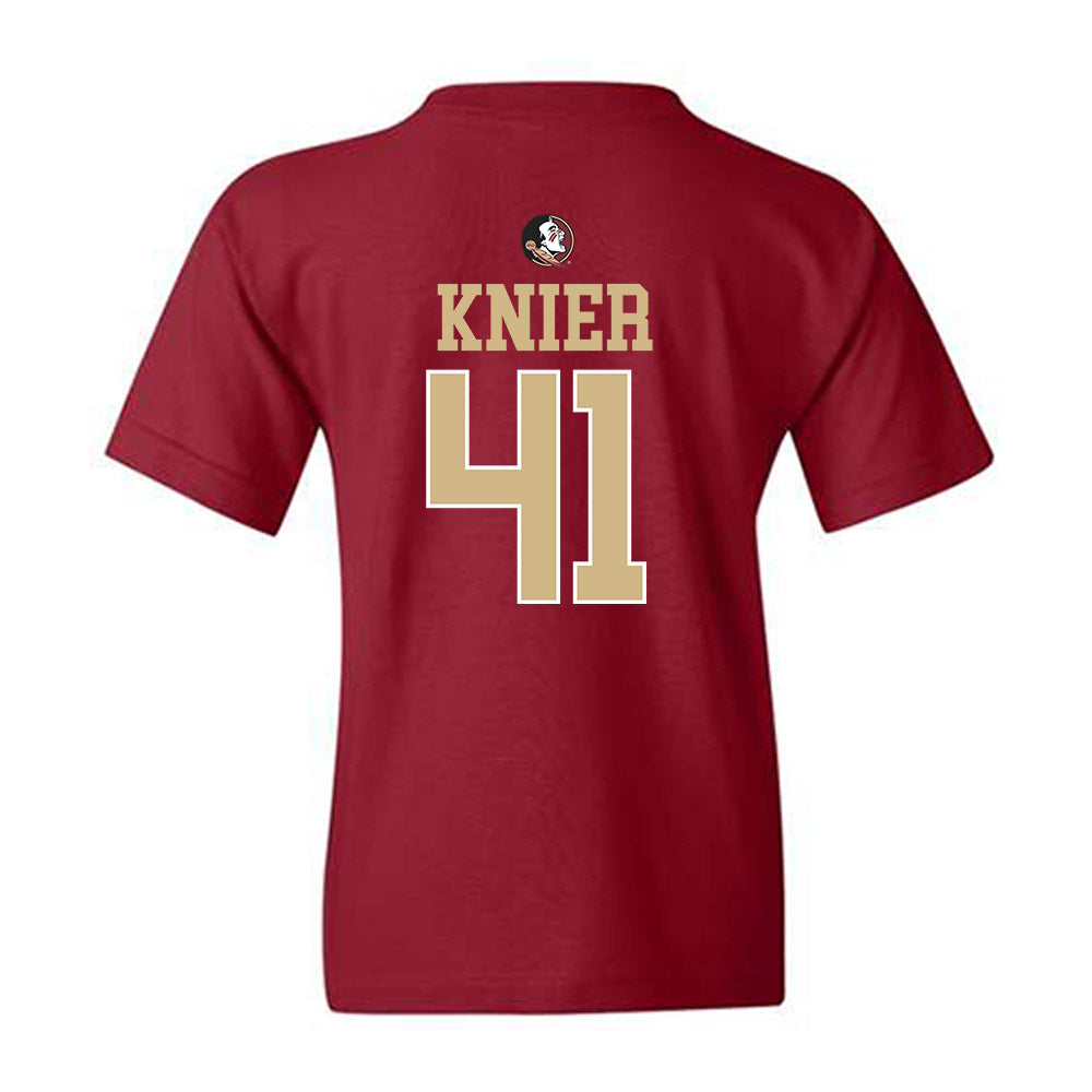 FSU - NCAA Baseball : Chris Knier - Sports Shersey Youth T-Shirt-1