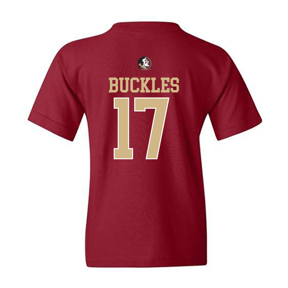 FSU - NCAA Baseball : Charlie Buckles - Sports Shersey Youth T-Shirt-1