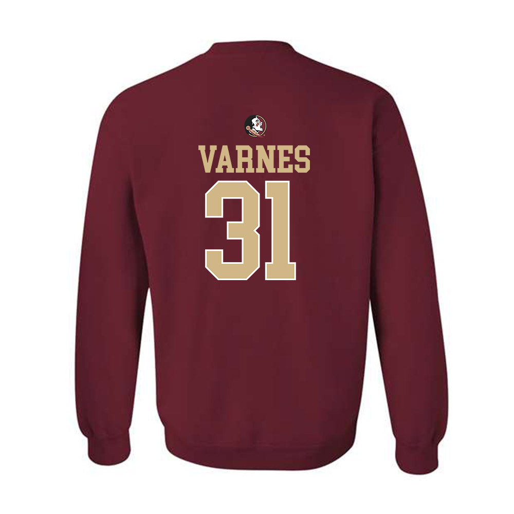 FSU - NCAA Baseball : Braxton Varnes - Sports Shersey Crewneck Sweatshirt-1
