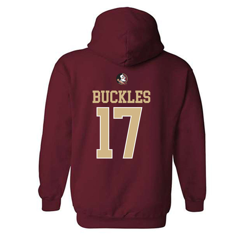 FSU - NCAA Baseball : Charlie Buckles - Sports Shersey Hooded Sweatshirt-1