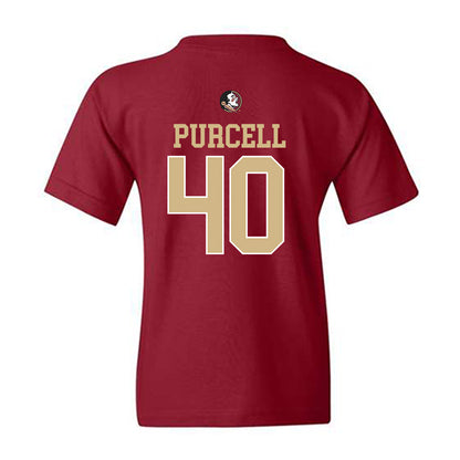 FSU - NCAA Baseball : Brodie Purcell - Sports Shersey Youth T-Shirt-1