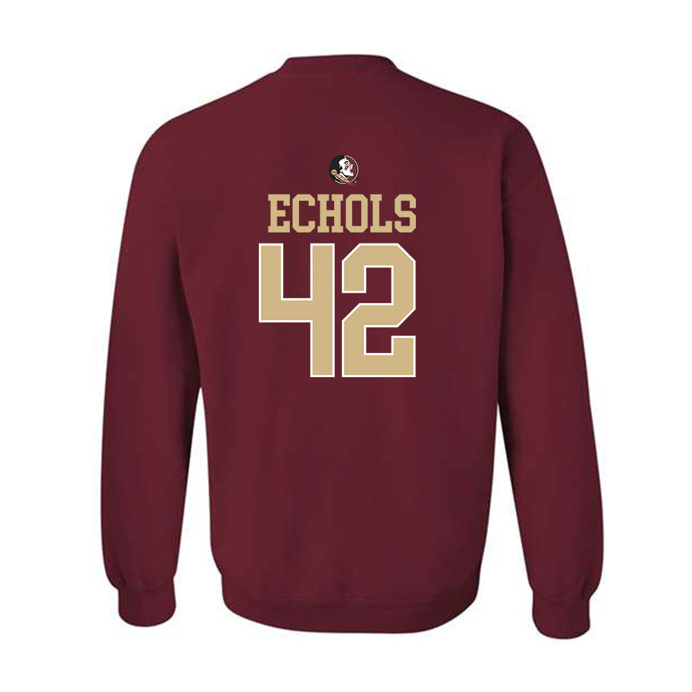 FSU - NCAA Baseball : Jake Echols - Sports Shersey Crewneck Sweatshirt-1